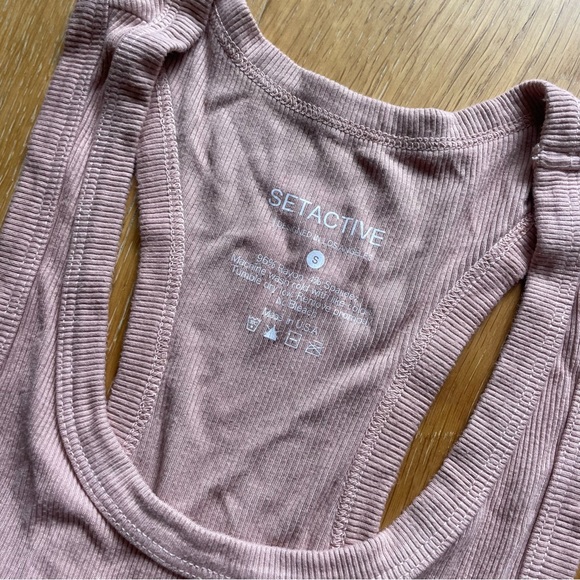 Set Active Ribbed Tank - Picture 2 of 2